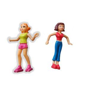 Two Polly Pocket 4 in Dolls